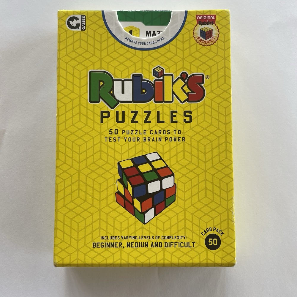 NEW Rubik's Cube 50 Puzzle Cards‎ Game